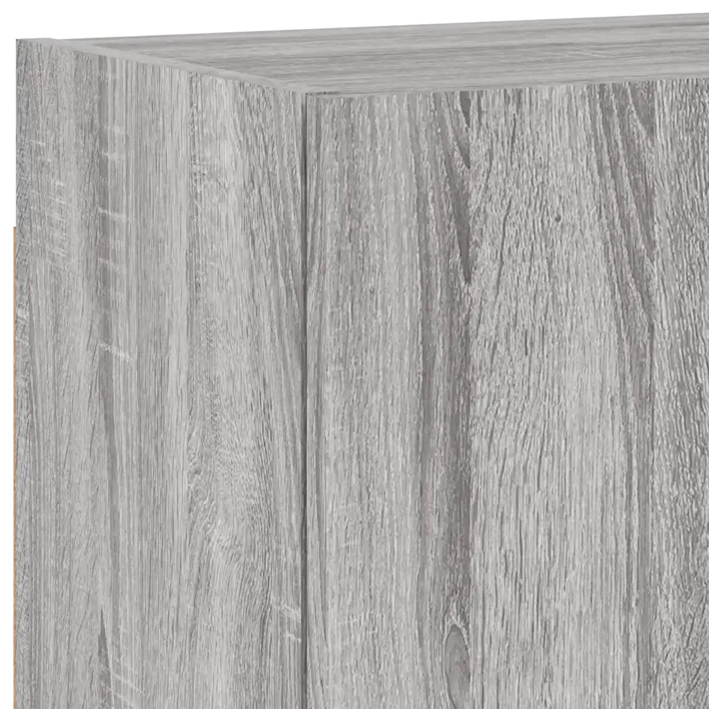 Mobili TV a Muro 4pz | Armadietto TV | Mobile Porta TV Grigio Sonoma in Legno Multistrato