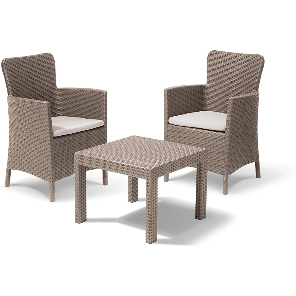 Keter SET BALCONY SALVADOR CAPPUCCINO IN ECORATTAN CON T