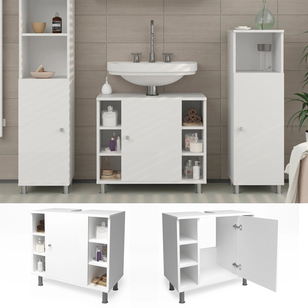 Mobile sottolavabo bagno Fynn Bianco 60 x 54 cm Vicco