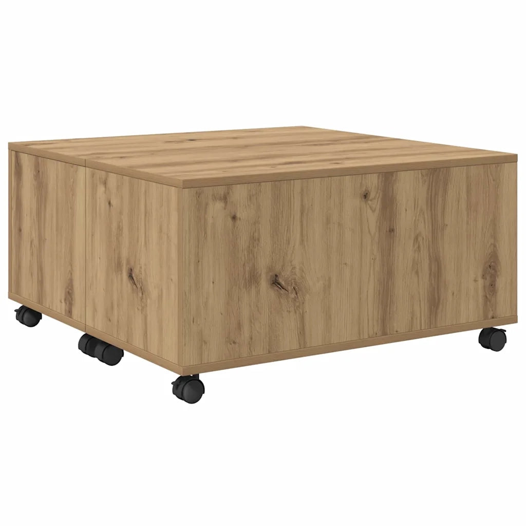 Tavolino da salotto Rovere artigianale 75 x 75 x 38 cm 875481