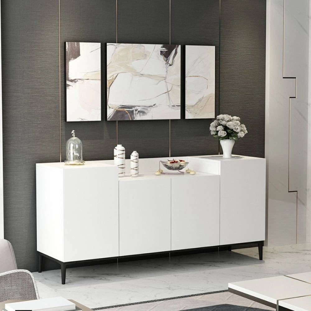 Madia Ellaria 4 ante bianca 160x42x75h