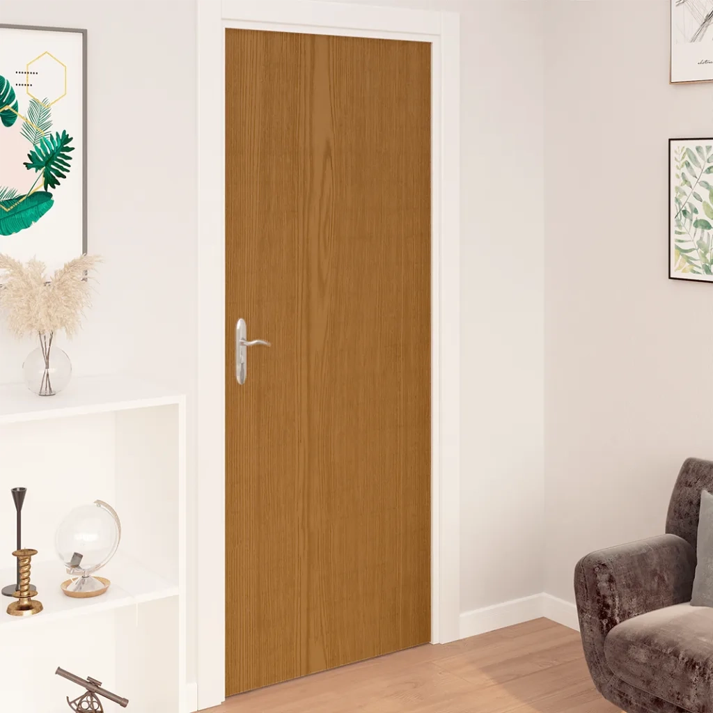 Pellicole Autoadesive per Porte 2 pz Rovere Chiaro 210x90cm PVC CFW2851226