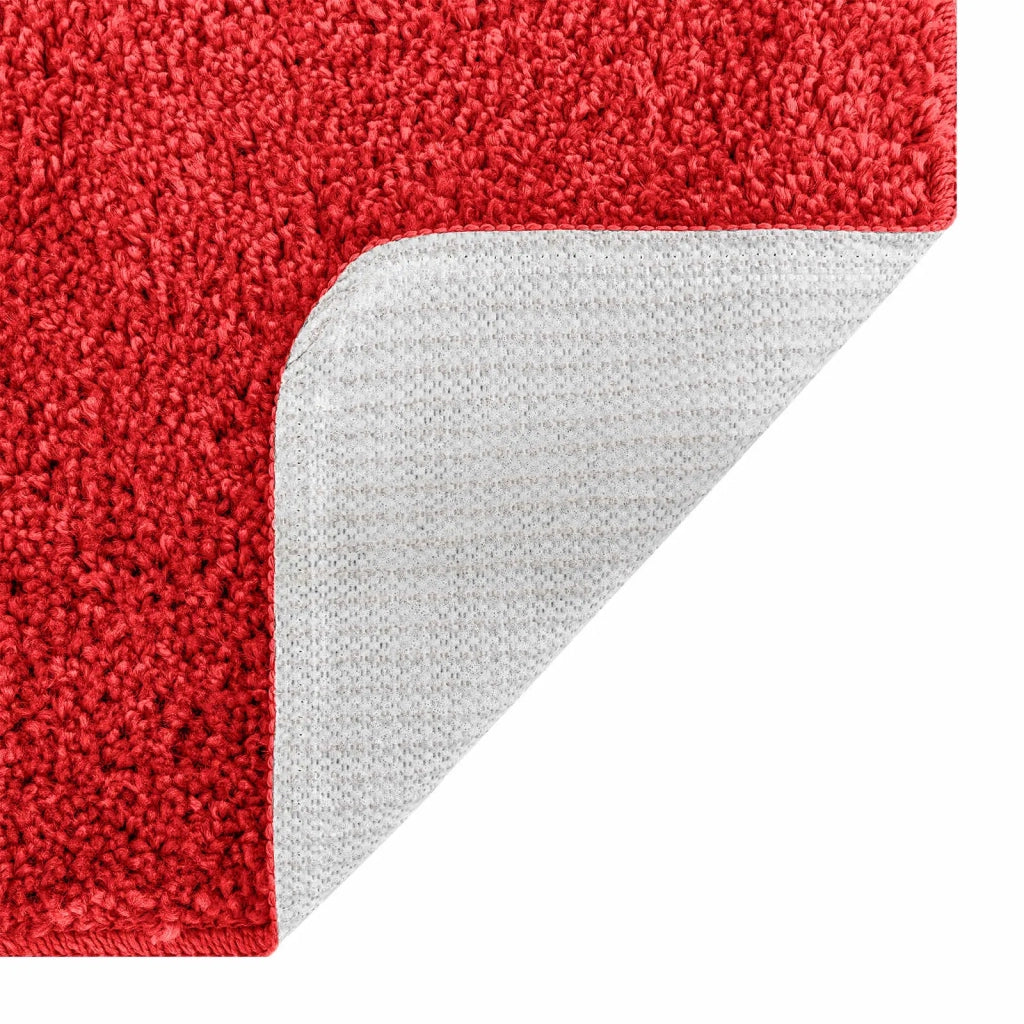 Set di tappetini antiscivolo per il bagno 3 pcs Rosso PP 4019868