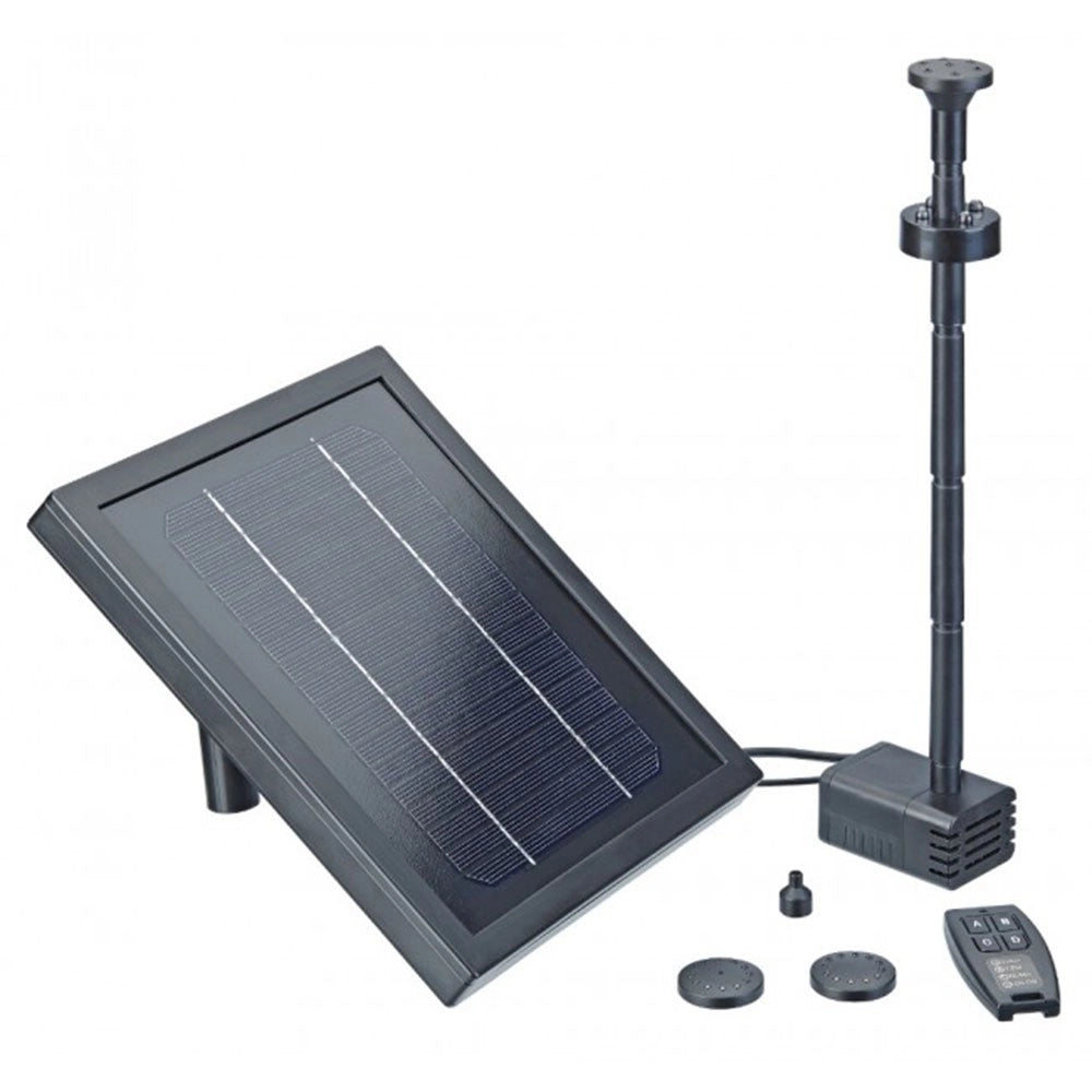 Pontec PondoSolar Control - pompa per laghetto ad energia solare con batteria ricaricabile Modello: 250
