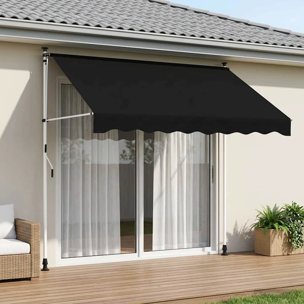 Tenda retrattile manuale Nero 300 cm 42037041