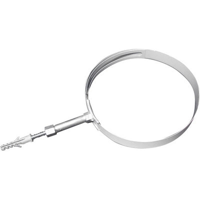 COLLARE A REGOLAZIONE VARIABILE PER TUBI-FUMO VERNI. BIANCO- Diam. 80-140- DH- pezzi 1