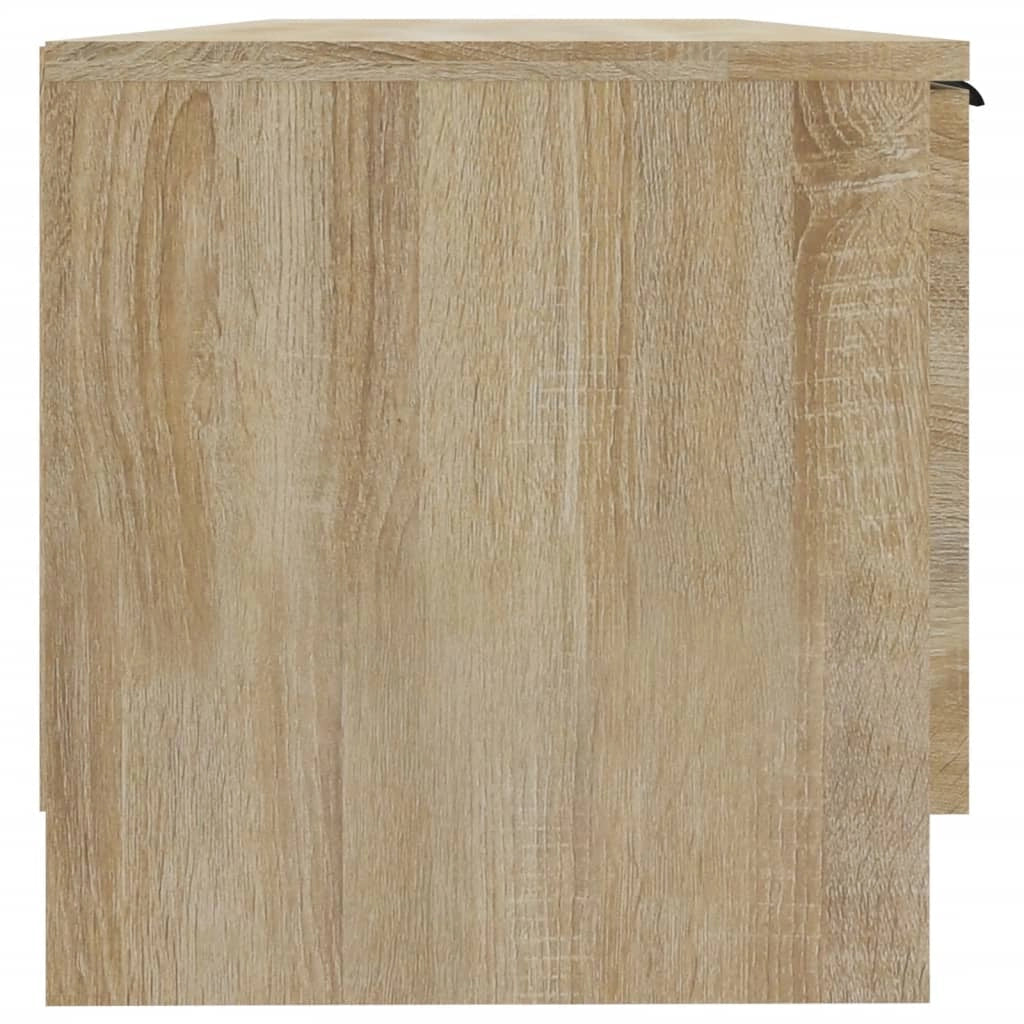 Mobile TV multimediale mensola TV credenza TV sala da pranzo soggiorno camera da letto rovere Sonoma 102 x 35 x 36,5 cm legno ingegnerizzato marrone 02_0027434