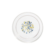 Teca Set 6 Tumbler Terrazzo in Vetro Borosilicato Doppia Parete Colori Blu e Giallo - Design Contemporaneo per la Tavola Elegante e Funzionale