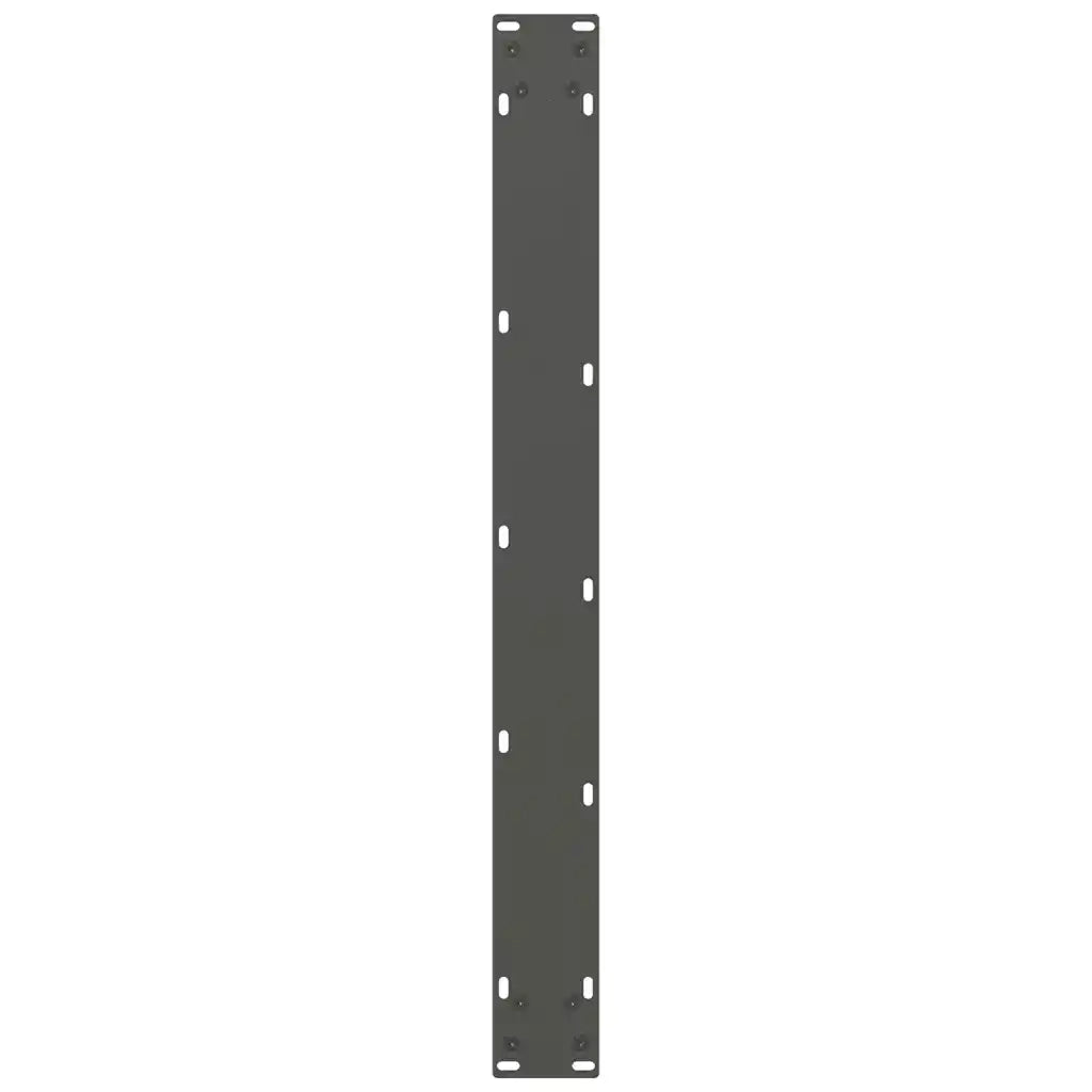 Gambe per tavolo da pranzo antracite 2 pz 80x(72-73) cm in acciaio 4013314