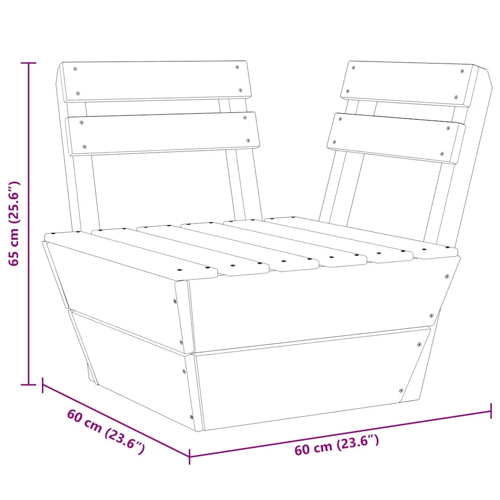 Divano Angolare Modulare su Pallet-Sofa-Divanetto in Legno di Abete Impregnato