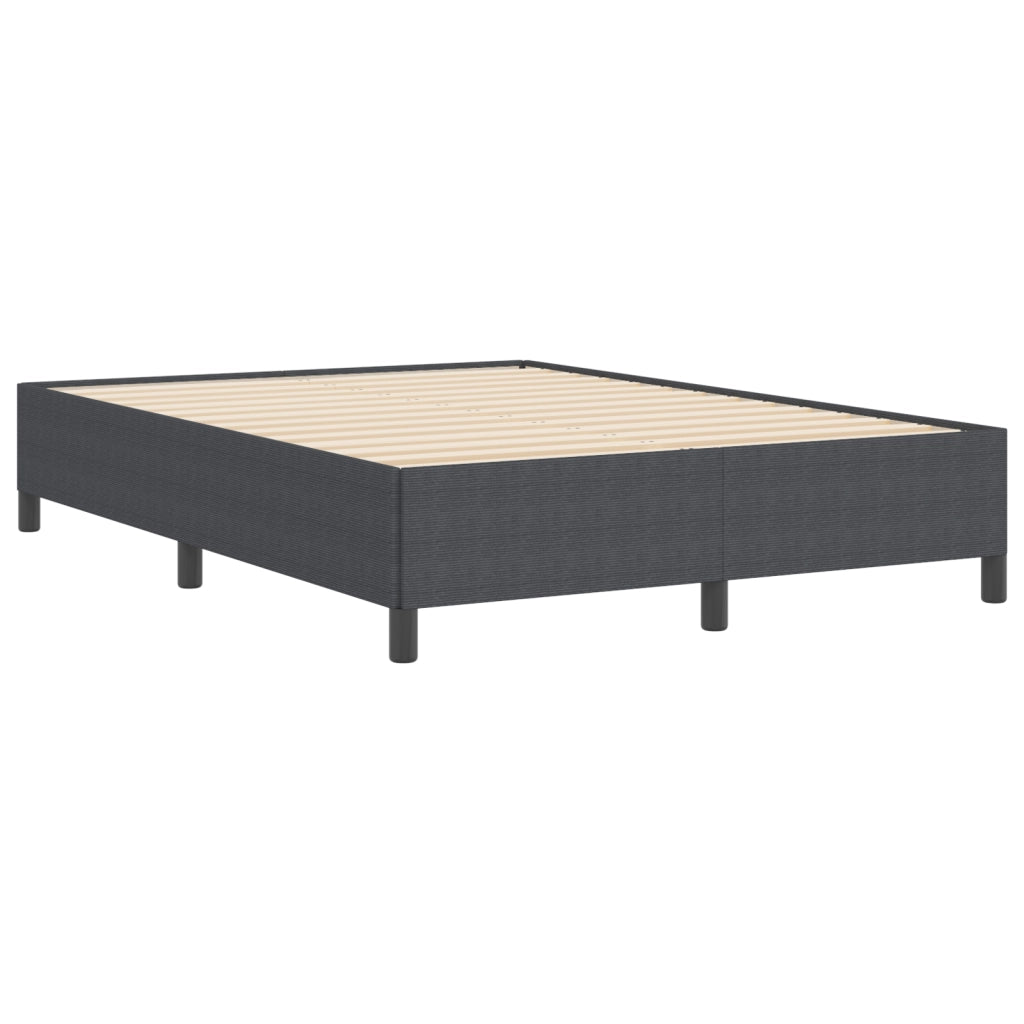 Struttura letto  Grigio scuro 160x200 cm in tessuto corduroy