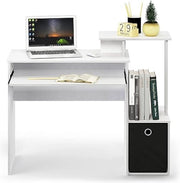 Scrivania da Ufficio per Laptop, Scrivania per Computer, Scrivania per Studio, Tavolo per Laptop, Stazione di Lavoro, Tavolo da Cucina, Tavolo per Giochi, Tavolo in Legno, 40.2 x 40.2 x 86.5 cm