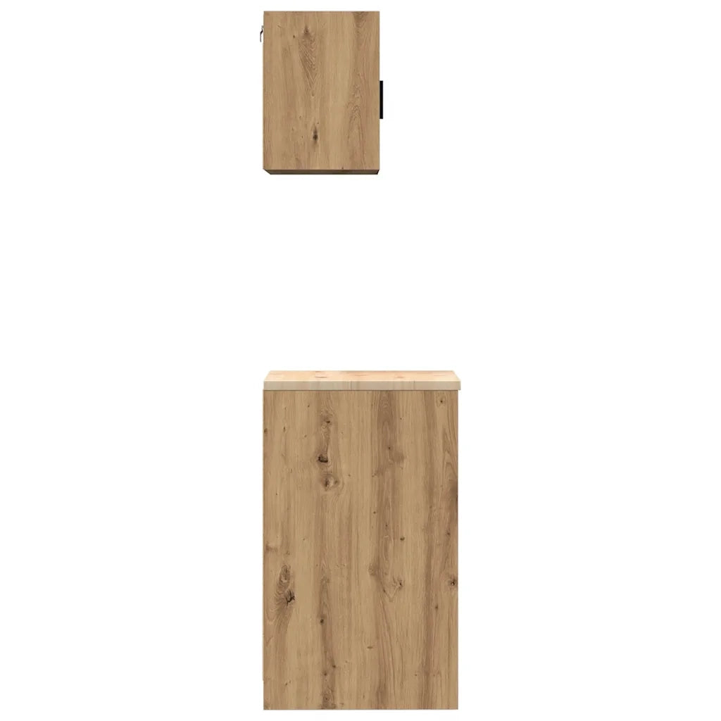 Armadi da Garage 2 pz Rovere Artigianale in Legno Multistrato CFW8205603
