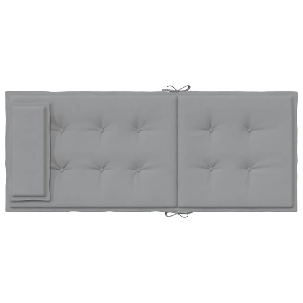 Cuscini per Sedia Schienale Alto 4 pz Grigio Tessuto Oxford 361878