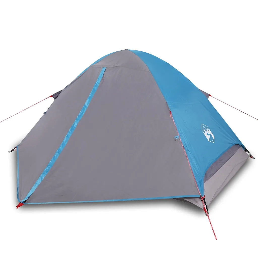 Tenda da Campeggio a Cupola per 4 Persone Blu Impermeabile 94647