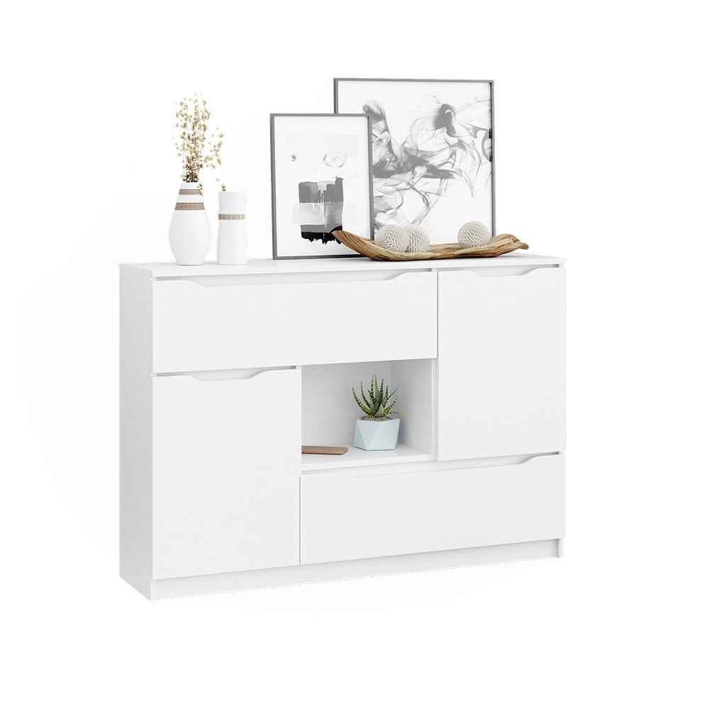 Vicco Cassettiera per camera da letto Bianco 30 x 84 cm
