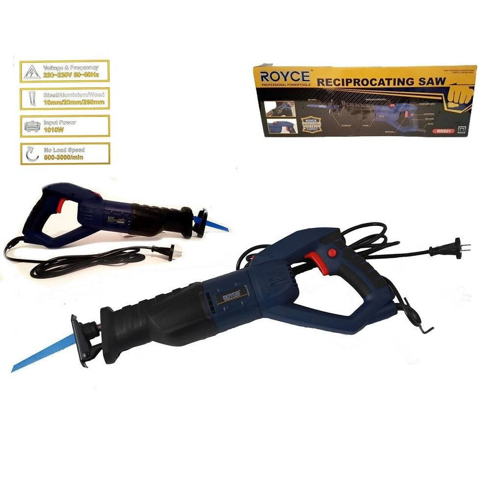 Trade Shop - Seghetto A Gattuccio Elettrico Seghetto 1010 Watt 2 Lame Legno Metallo Rrs260 -
