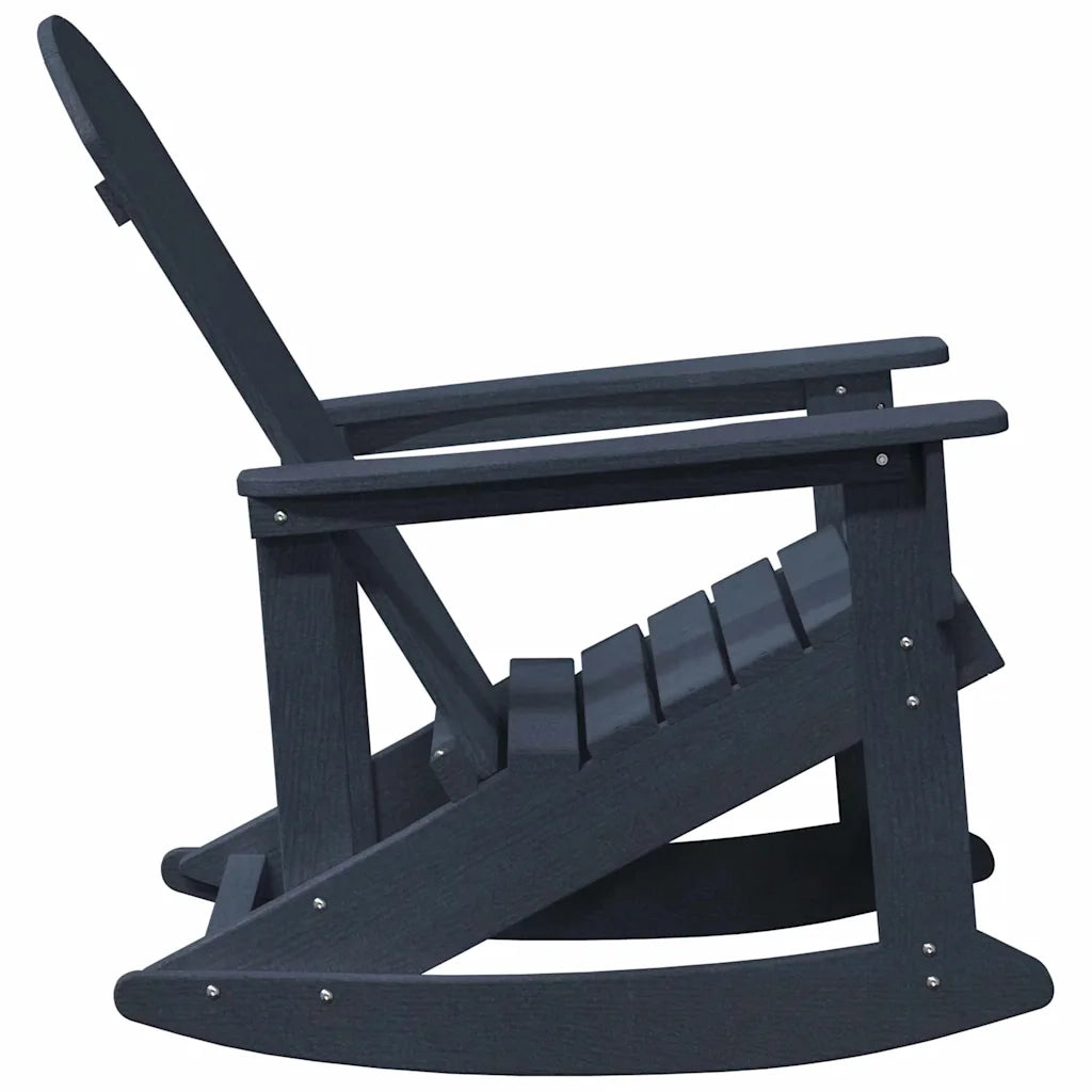 Poltrona a dondolo Adirondack Blu navy 92 x 73,5 x 92 cm HDPE CFW1800534