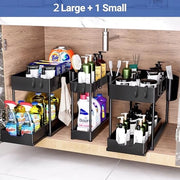 Organizzatore per sotto lavabo - pannelli di stoccaggio multifunzionali 39,98 x 21,79 x 33,48 cm /3