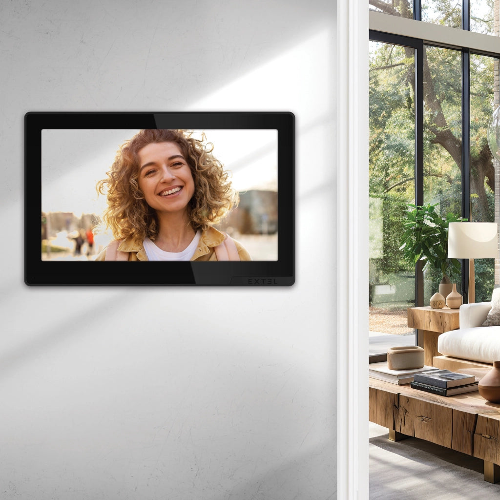 Videocitofono a 2 fili  WiFi , Extel Digital Connect  720335 -  Touch screen 7'' - con lettore impronte digitali