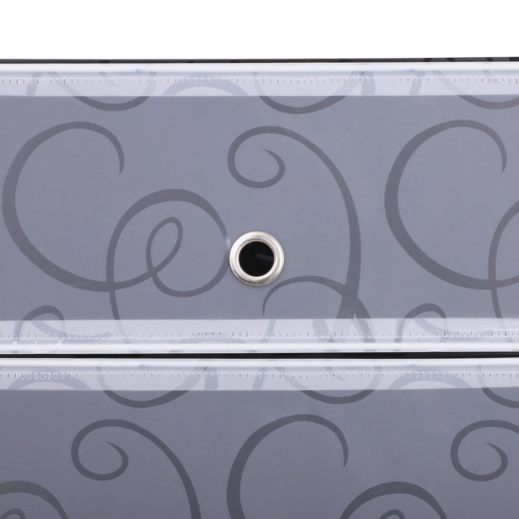 Scarpiera Salvaspazio Modulare ¨C Zephmum ¨C Plastica, Bianco e Nero, 95x37x160cm
