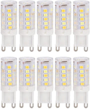 Lampada LED Dimmerabile - 10 Pezzi - Opzione di Luce Calda/Bianca Fredda - Sostituzione della Lampada Halogena G9 - Efficace nell'Uso dell'Energia - Installazione Facile
