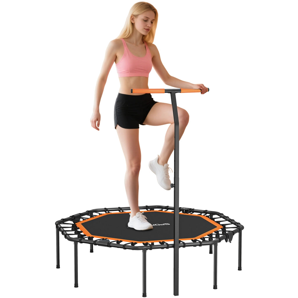 Trampolino Fitness ¨C zephmum ¨C Grigio, Acciaio, 100cm
