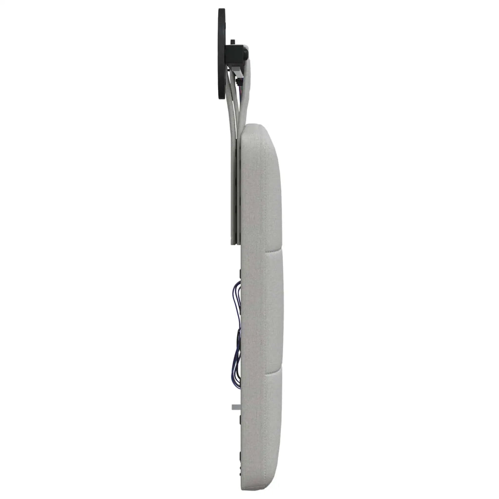 Testiera sospesa Con luce LED Grigio Nuvola Tessuto