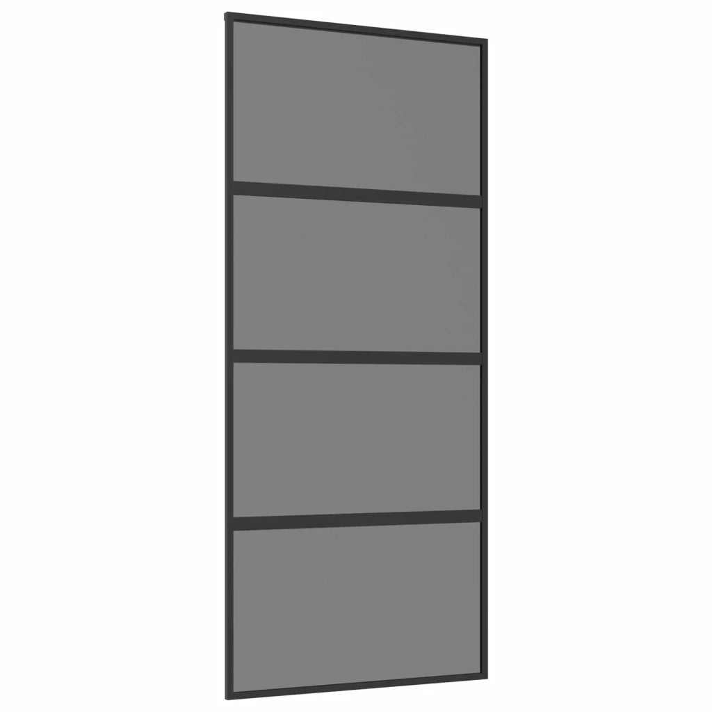 Porta scorrevole 90 x 205 cm Vetro Temperato e Alluminio 42054106