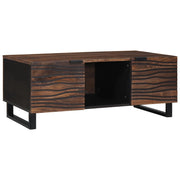 Tavolino da caffÃ¨ 100x54x40 cm in legno massello e legno ingegnerizzato