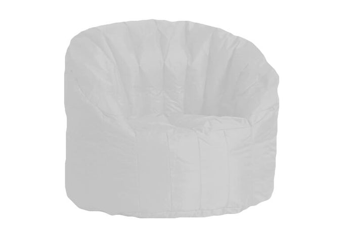 Poltrona Pouf Tortuga in Nylon Bianca Avalli