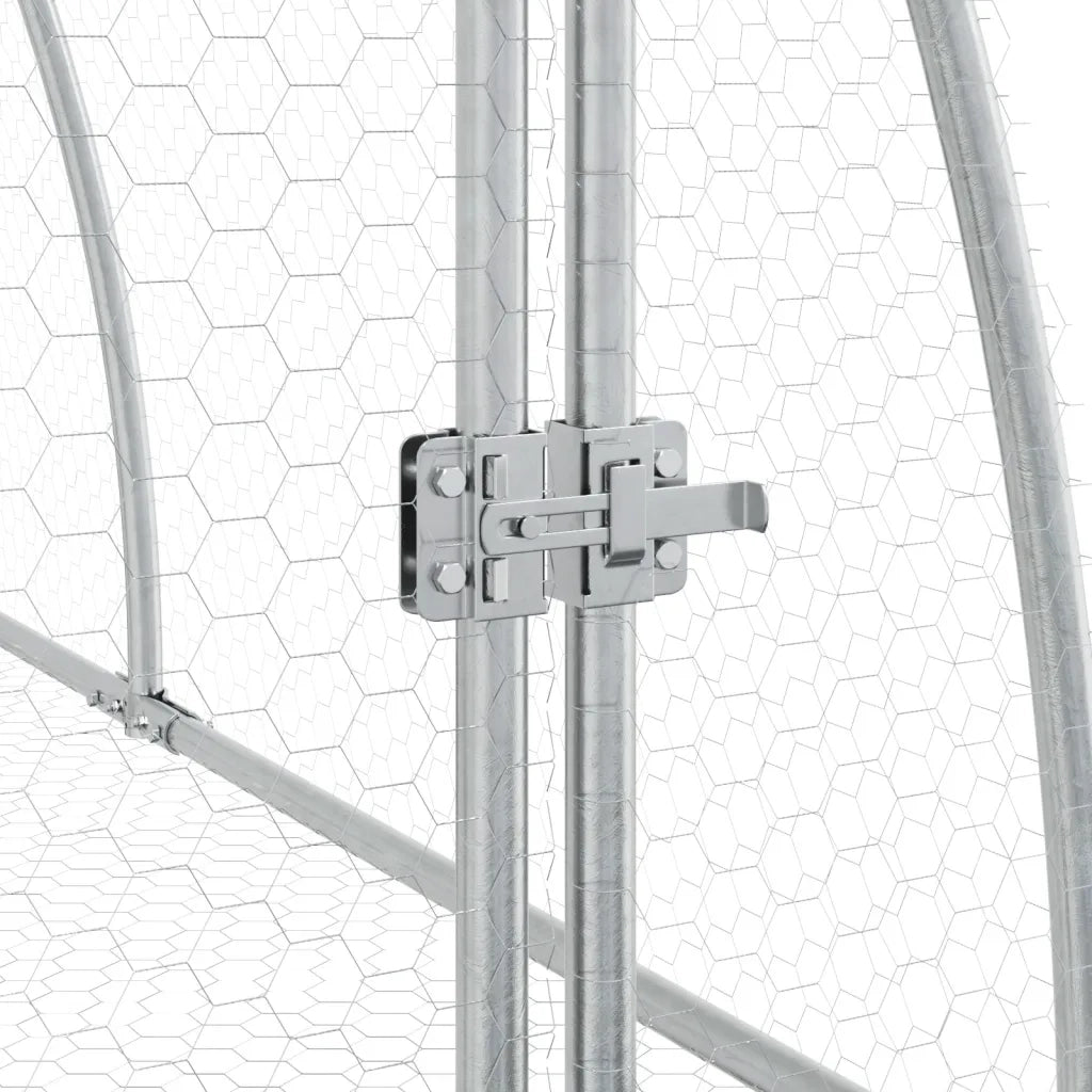 Conigliera Argento 105x300x120 cm in Acciaio Zincato 3281528