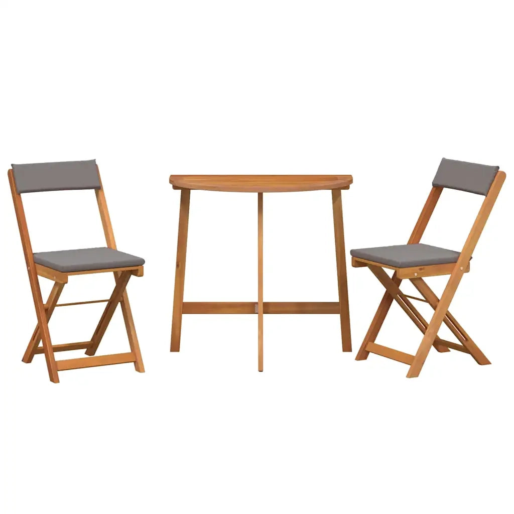 Set bistrot 3 pcs Olio Naturale Legno di Acacia Massello 4105508