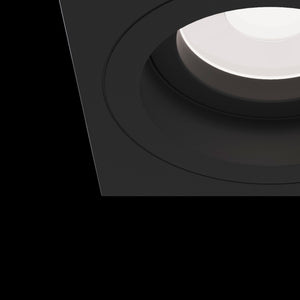 Faretto da incasso Downlight in Alluminio Atom Nero