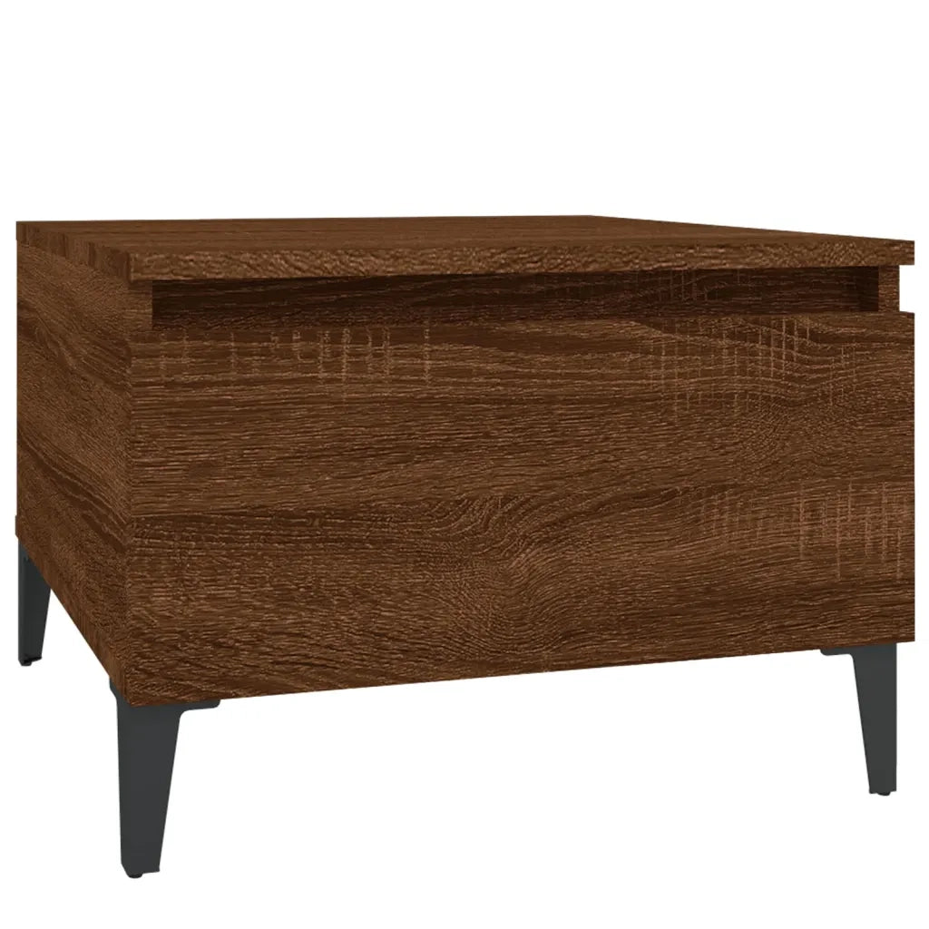 Tavolino da Salotto Rovere Marrone 50x46x35cm Legno Multistrato 819530