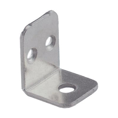 MENSOLINA REGGIPIANO A SQUADRA BORDO QUADRO - ACCIAIO NICHELATO MM 22X28- 100 pezzi