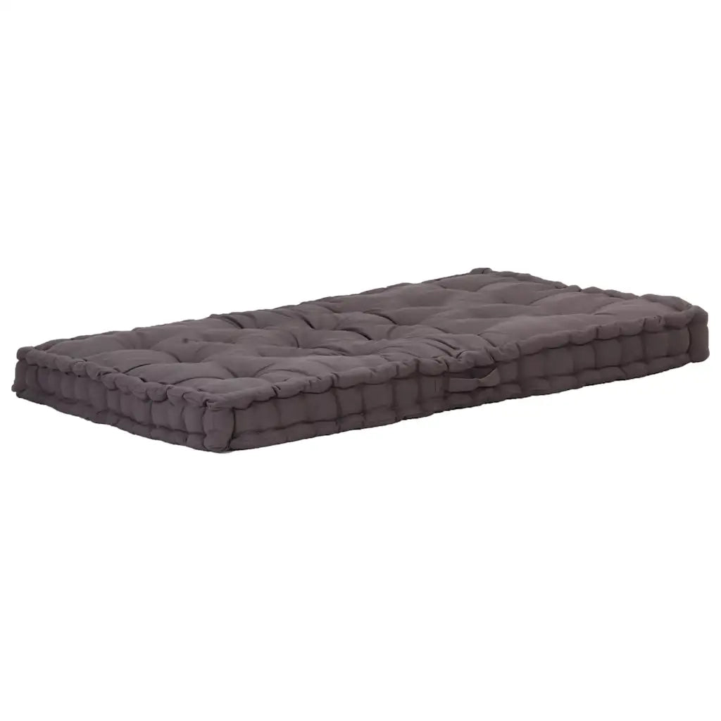 Cuscino per pallet | Cuscini per sedie e Pavimento in Cotone 120x80x10 cm Antracite