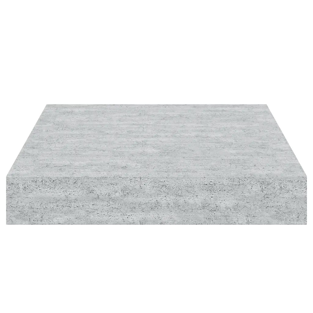 Mensole a Muro 2 pz Grigio Cemento 23x23,5x3,8 cm in MDF cod mxl 33657