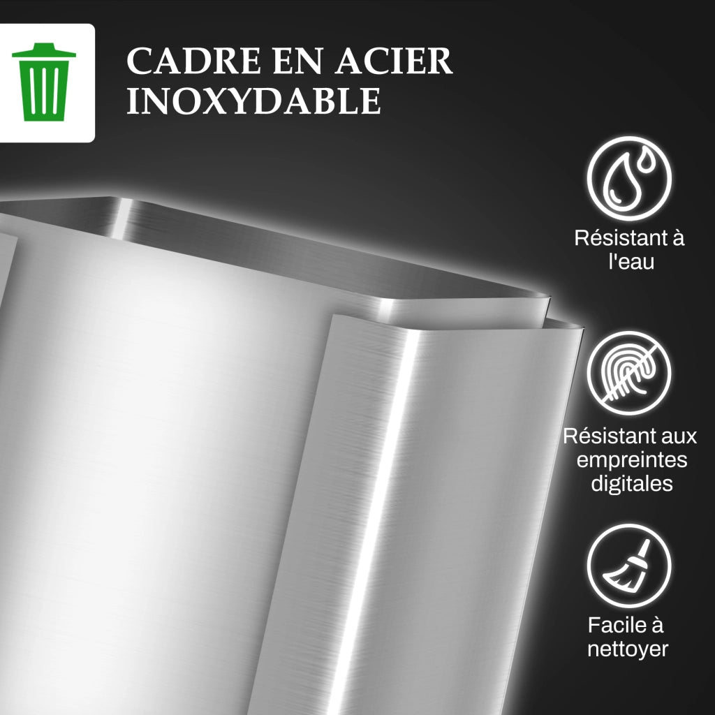 Pattumiera Cucina Doppia 40L ¨C Xylo ¨C 2x20L con Coperchi Soft-Close e Secchi Rimovibili