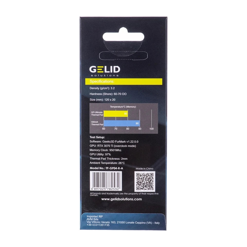 Gelid Solutions TP-GP04-R-A composto termico per dissipatore di calore - Pad termico