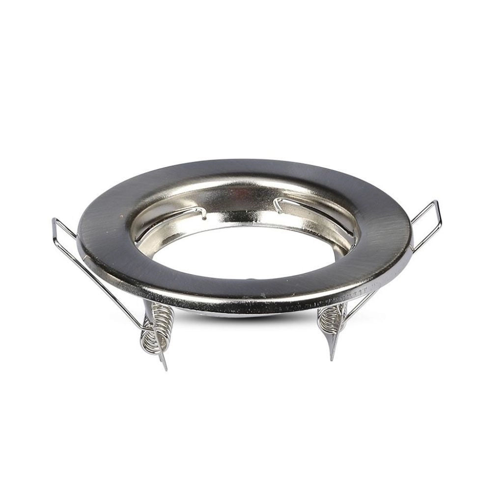 GU10 Round Spotlight Fitting Satin 2 PC/scatola