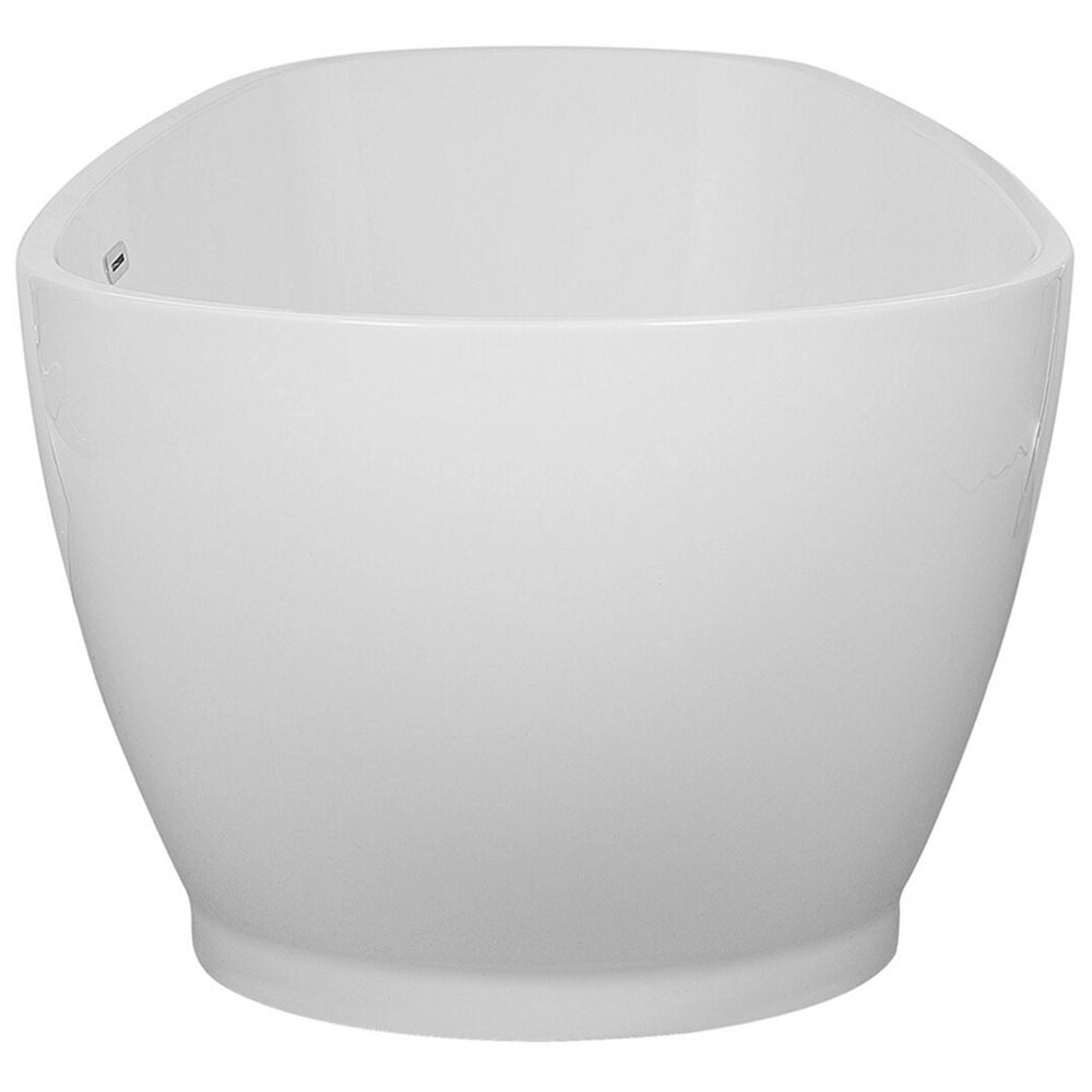Vasca da bagno freestanding bianco sanitario acrilico singolo 173 x 82 cm ovale dal design moderno