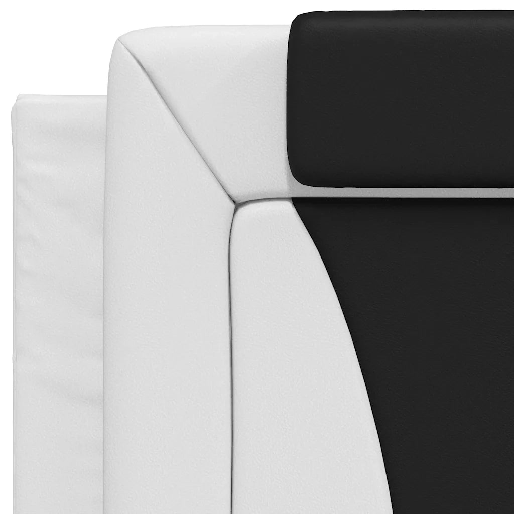 Cuscino Testiera Viana Nero e Bianco 90 cm in Similpelle CFW4084671