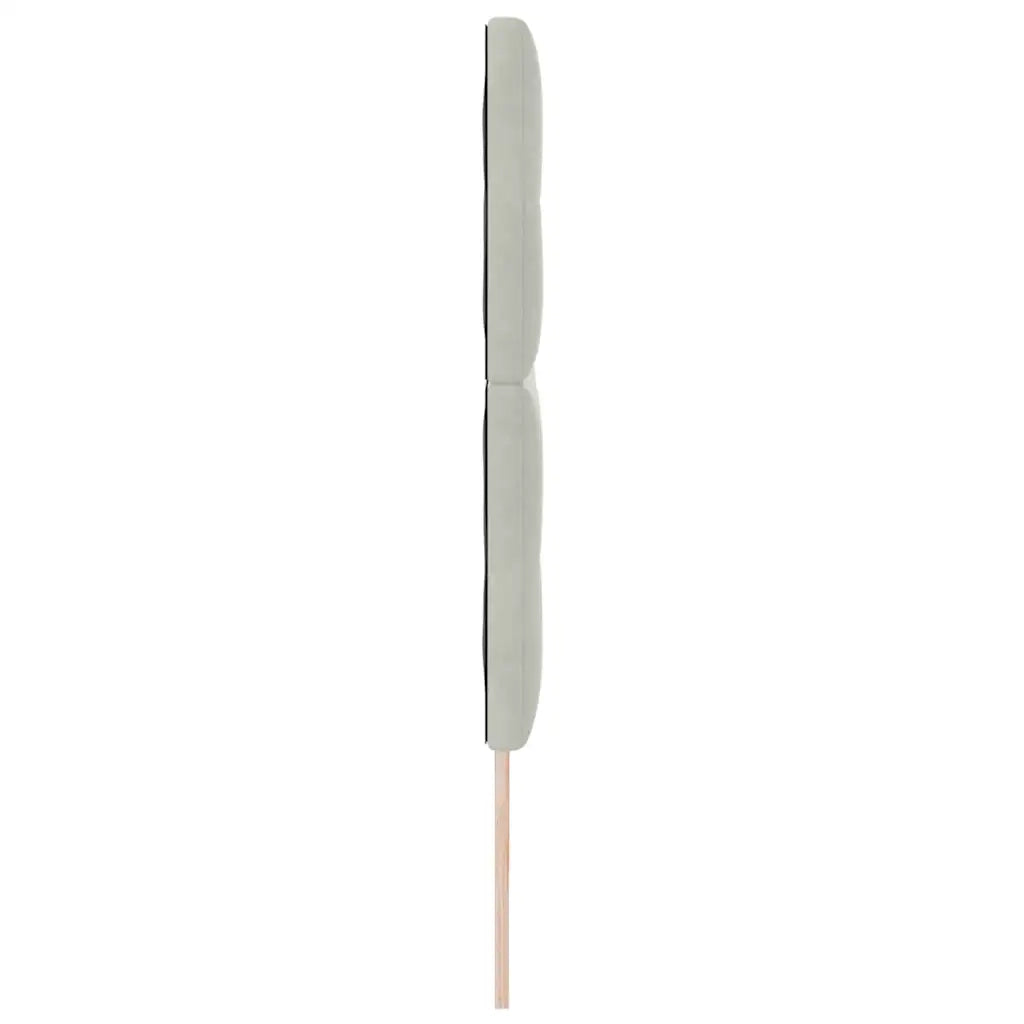 Testiera | Testata Grigio chiaro 200 cm Velluto