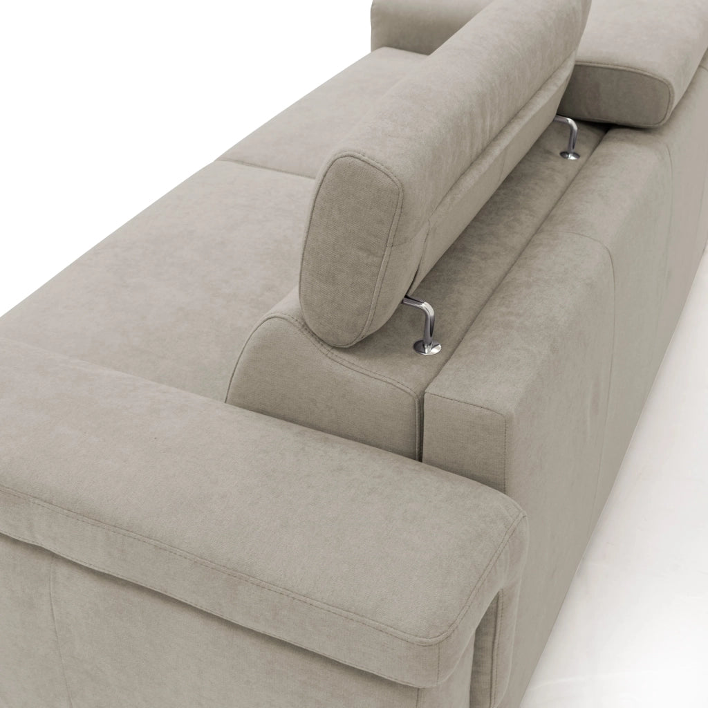 Giunone Divano letto mat. H18 220 cm (mat. 140x197 cm) panna