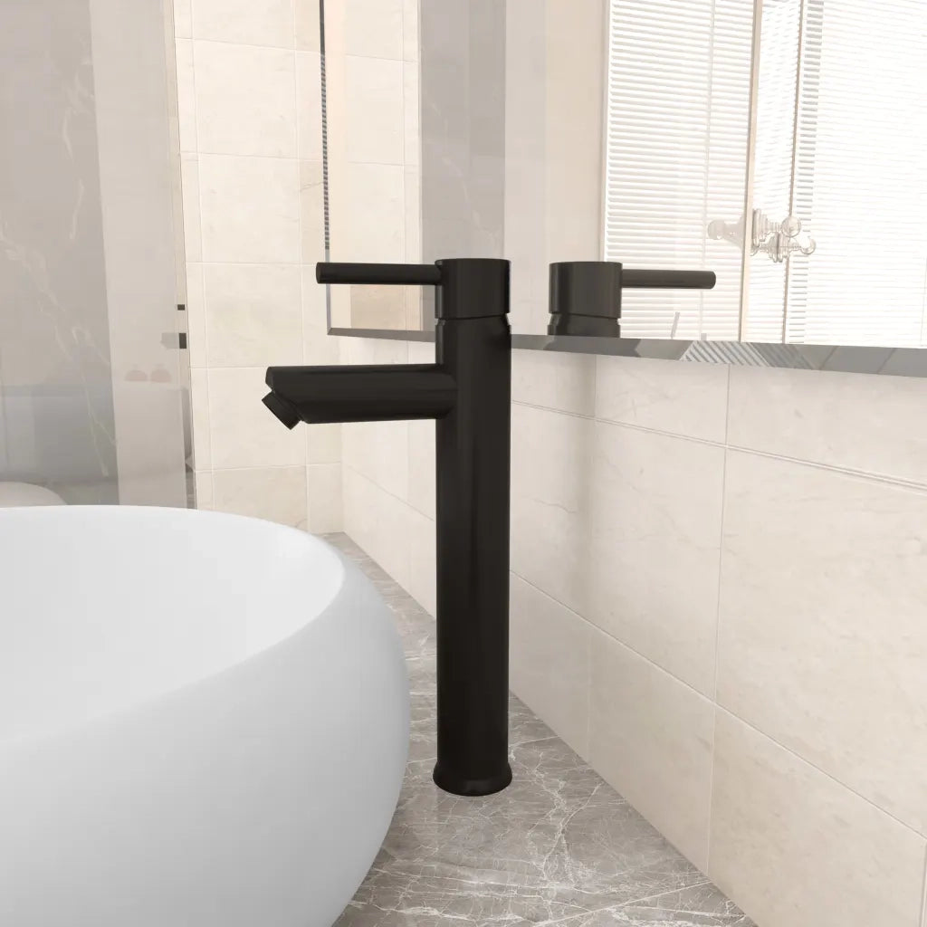 Rubinetto Miscelatore da Bagno Nero 12x30 cm CFW4016962