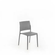 Sedia Venus in Polipropilene Grigio Chiaro, Design Moderno e Minimalista, Impilabile, Struttura Robusta per Interni - Om/405/GC