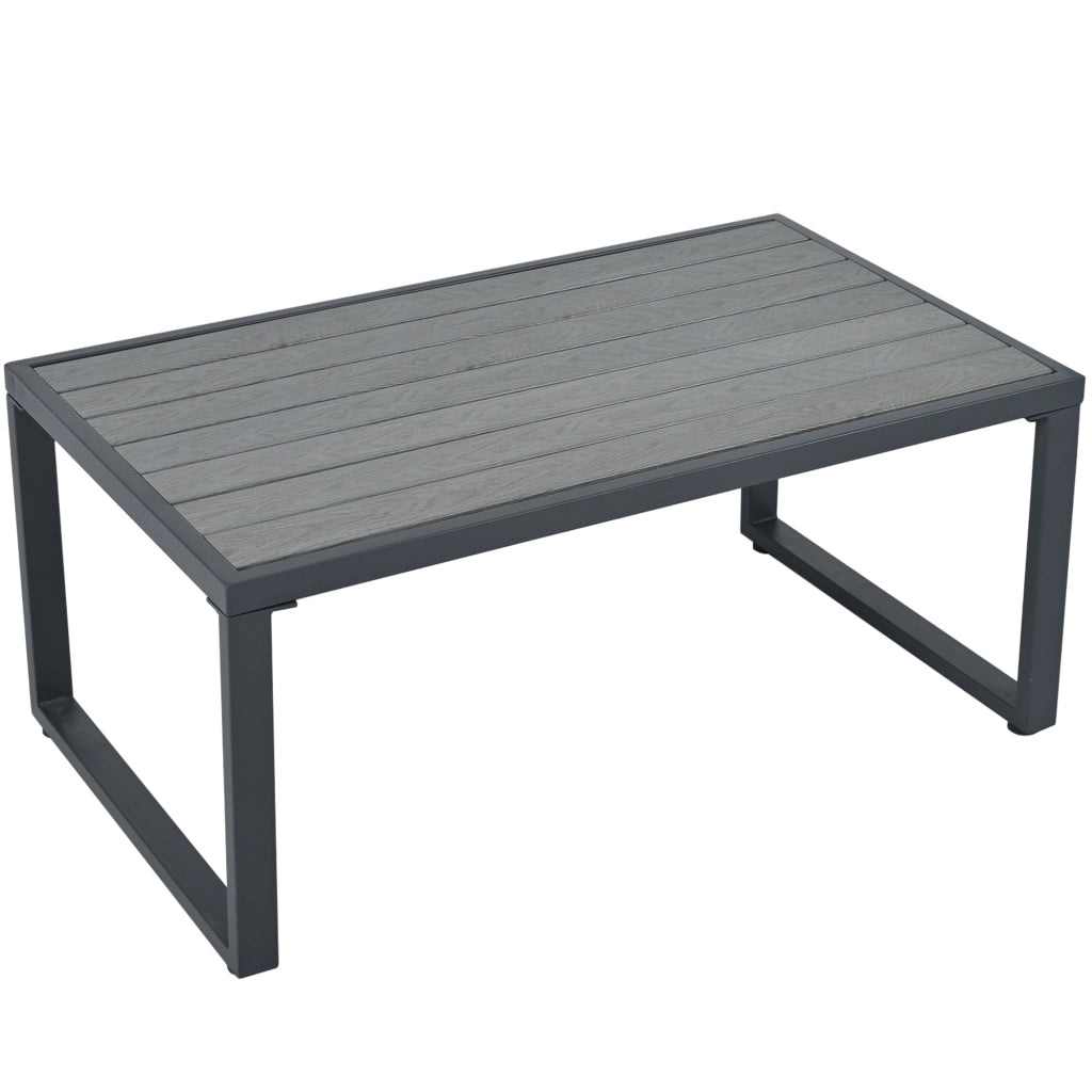Set da giardino 10 posti - Zephmum - Piedi regolabili, cuscini, struttura in metallo inossidabile