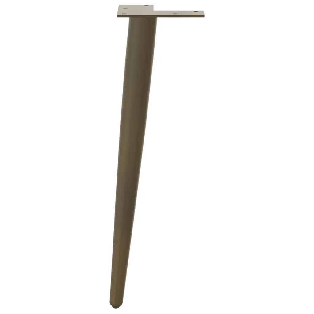 vidaXL Gambe per Tavolino da Caffè Forma Conica 4 pz Acciaio Naturale 30-31 cm Acciaio