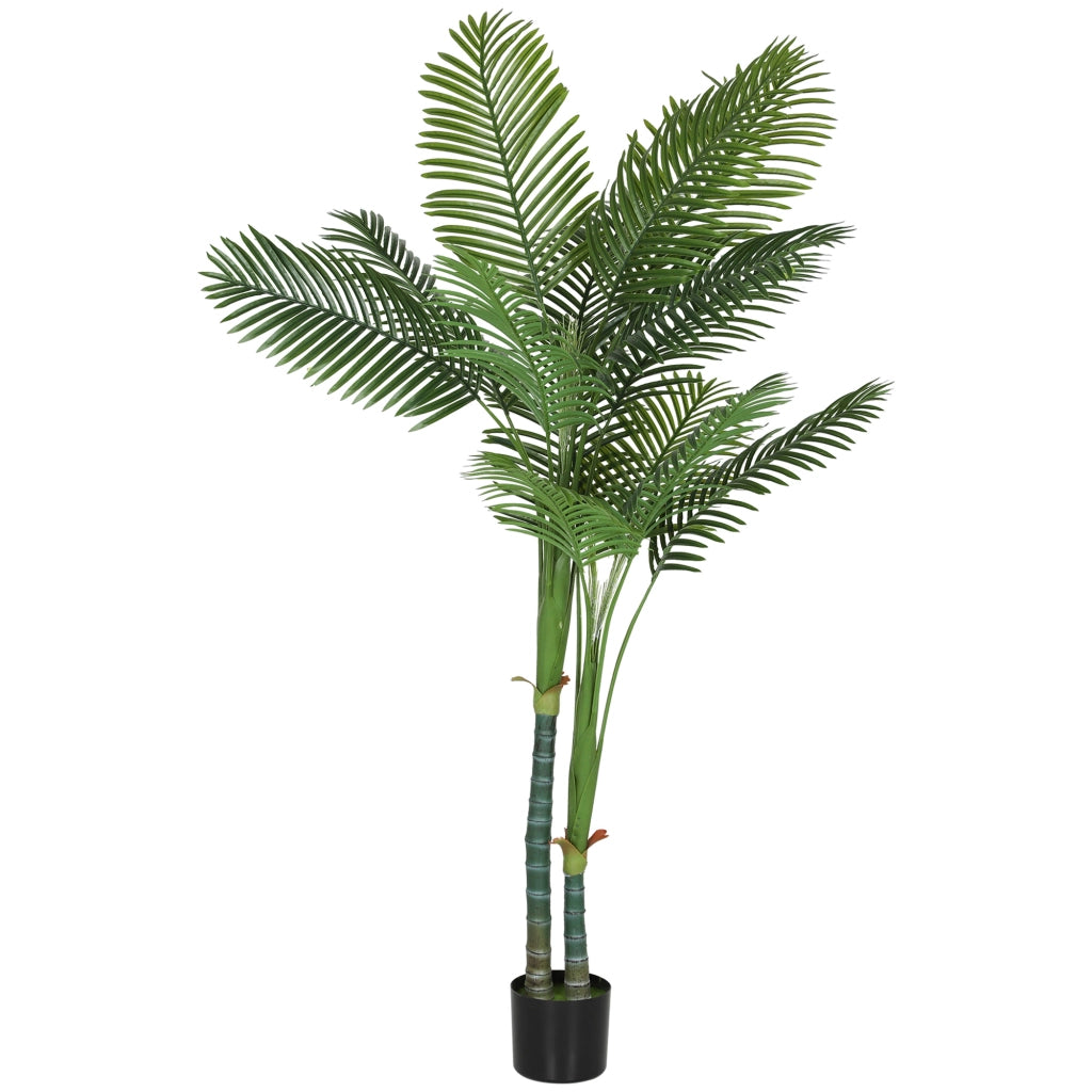 Palma Areca artificiale ¨C zephmum ¨C verde, vaso in plastica, 180 cm